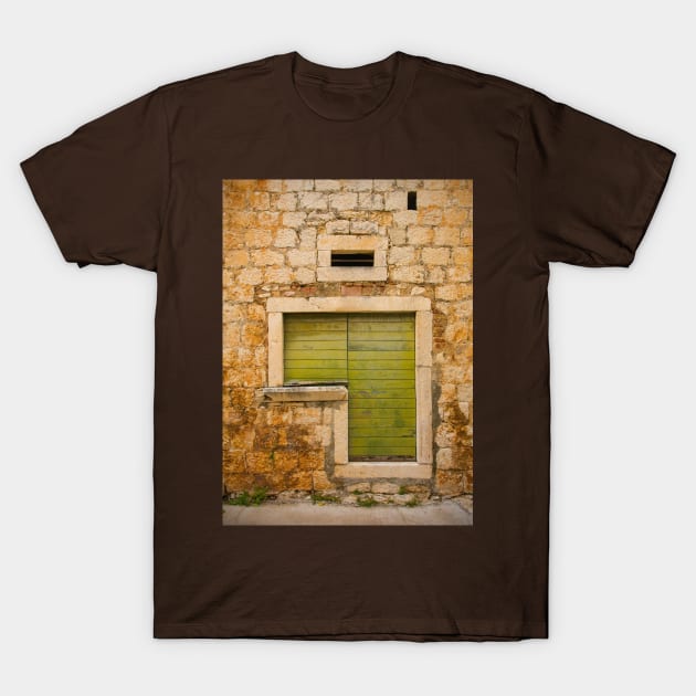 Door in Sutivan, Brac, Croatia T-Shirt by jojobob